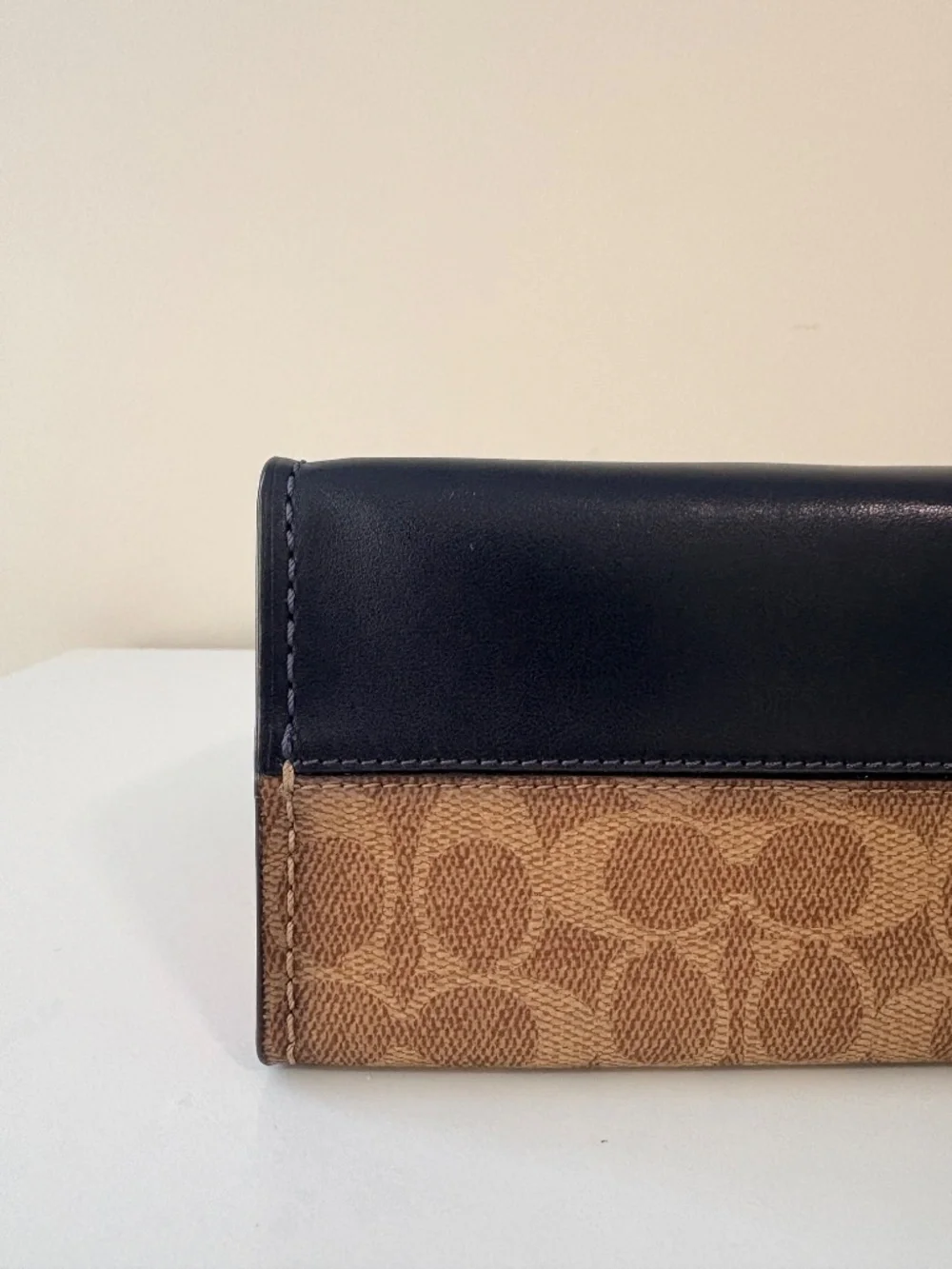 Coach Parker Shoulder Bag with Tea Rose Turnlock in Colorblock Signature Canvas